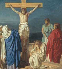 公義雅各目睹耶穌受刑釘十架，頓時決志信從，並成為基督教的建教領袖。